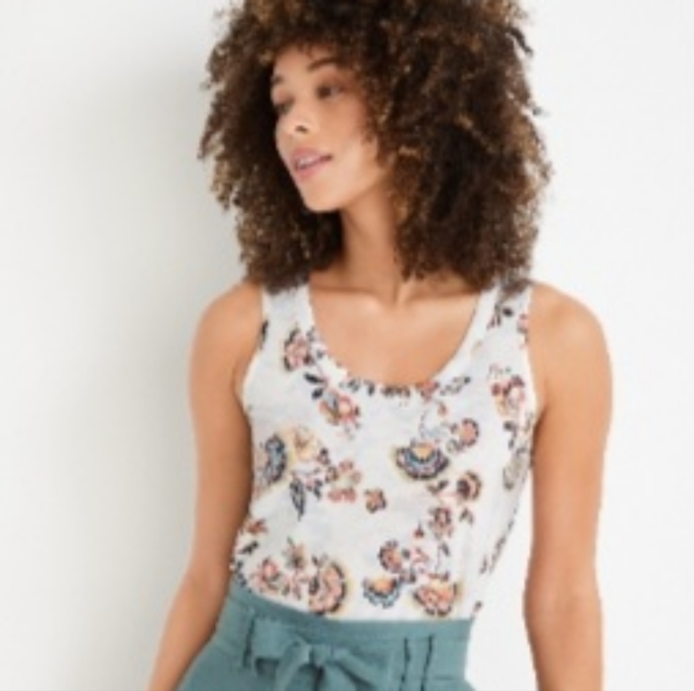 Maurice's Floral Sleeveless Tank